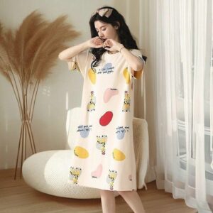 Giraffe Print Luxury Nightdress