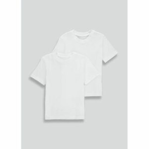Kids’ 2-Pack White T-Shirts
