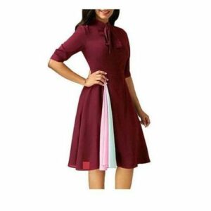 Half Sleeve Evening Party Dress